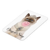 Princess Cat Blowblase Kaugummi Magnet (Linke Seite)