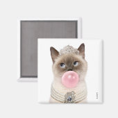 Princess Cat Blowblase Kaugummi Magnet (Vorderseite/Rückseite)