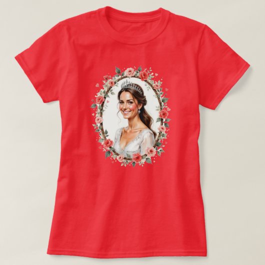 Princess Catherine of England, Princess of Wales T-Shirt (Design vorne)