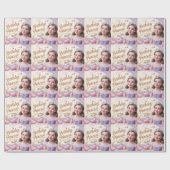 Princess Celebration Happy Birthday Geschenkpapier (Flach)