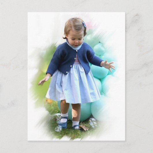 Princess Charllote Elizabeth Walking Postkarte (Vorderseite)