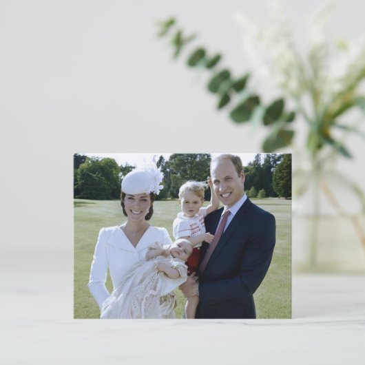 Princess Charlotte Christening July 2015 stylized Postkarte (Stehend Vorderseite)