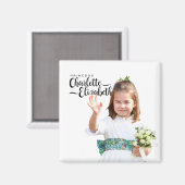 Princess Charlotte Elizabeth 6. Geburtstagsmagnet Magnet (Vorderseite/Rückseite)