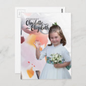 Princess Charlotte Elizabeth 7. Geburtstagskarte Postkarte (Vorne/Hinten)