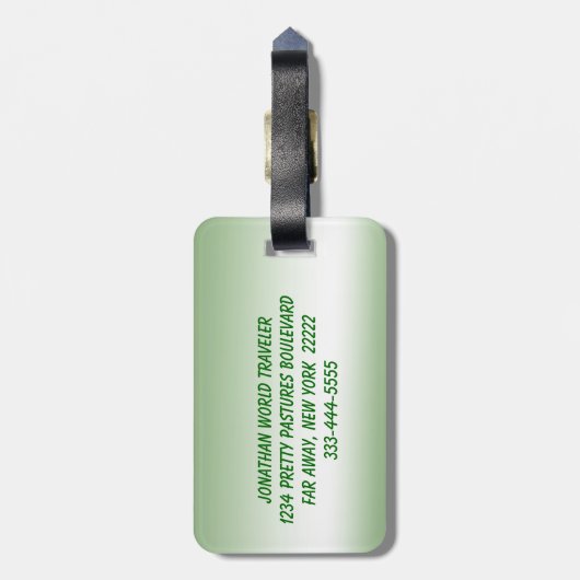 Princess Charming Gepäckanhänger (Rückseite vertikal)