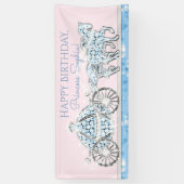 Princess Cinderella Birthday Party Banner (Vertikal)
