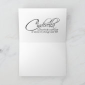 Princess Cinderella Blue Shoes Quote Card Karte (Innenseite)