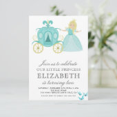 Princess Cinderella Geburtstagsparty Dekoration Einladung (Stehend Vorderseite)