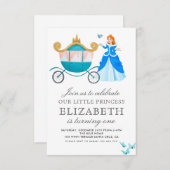 Princess Cinderella Geburtstagsparty Dekoration Einladung (Vorne/Hinten)