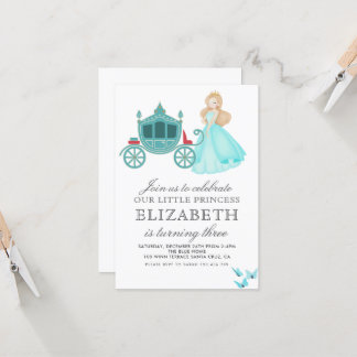 Princess Cinderella Geburtstagsparty Dekoration Einladung