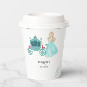 Princess Cinderella Geburtstagsparty Dekoration Pappbecher (Rückseite)