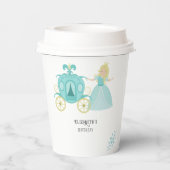 Princess Cinderella Geburtstagsparty Dekoration Pappbecher (Rückseite)