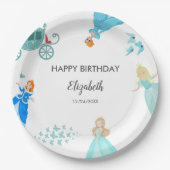 Princess Cinderella Geburtstagsparty Dekoration Pappteller (Vorderseite)