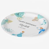 Princess Cinderella Geburtstagsparty Dekoration Pappteller (Schrägansicht)