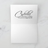 Princess Cinderella Leopard Red Shoes Quote Card Karte (Innenseite)