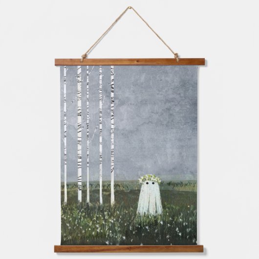 Princess Cottongrass Wandteppich Mit Holzrahmen (Vorderseite)