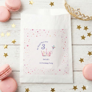 Princess Crown 3. Geburtstag Royal Threeness Geschenktütchen