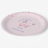 Princess Crown 3rd Birthday Royal Threeness Pappteller (Schrägansicht)
