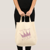 Princess Crown 4th Birthday Tshirts Tragetasche (Vorderseite (Produkt))