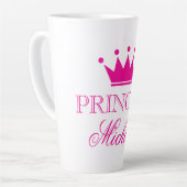 Princess Crown Benutzerdefinierte Latte Tasse (Linke Ecke)