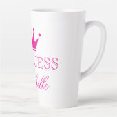 Princess Crown Benutzerdefinierte Latte Tasse (Rechts)