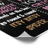 Princess Crown Birthday Party-Chalkboard-Zeichen Poster (Ecke)