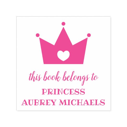 Princess Crown - Dieses Buch gehört Permastempel (Design)