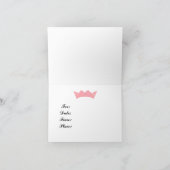 Princess Crown Einladung (Innenseite)