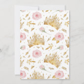 Princess Crown Fairytale Einladung zum Geburtstag (Rückseite)