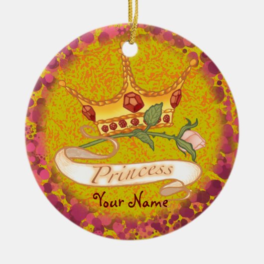 Princess Crown Keramikornament (Vorne)