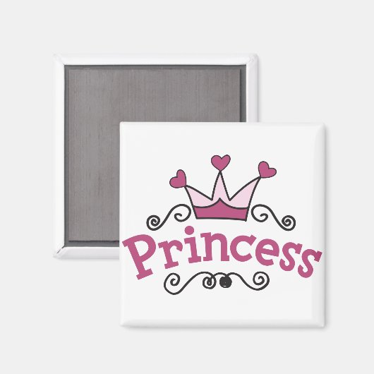 Princess Crown Magnet (Vorderseite/Rückseite)