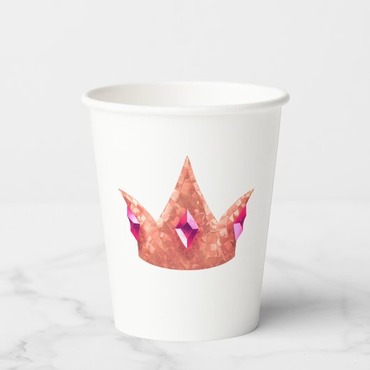 Princess Crown Paper Cup Pappbecher (Rückseite)