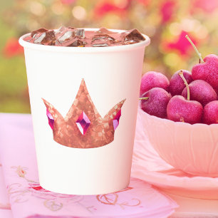 Princess Crown Paper Cup Pappbecher