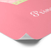 Princess Crown Personalized Kids Wall Art Poster (Ecke)