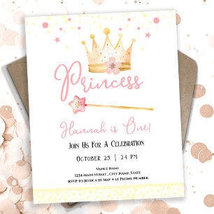 Princess Crown Pink 1. Girl Geburtstag Budget