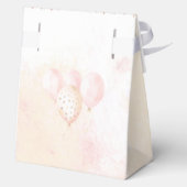 Princess Crown Pink Gold Girl Birthday Large Tent Geschenkschachtel (Rückseite)