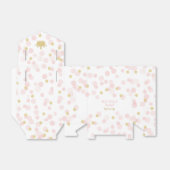 Princess Crown Pink Gold Glitzer Confetti Dots Geschenkschachtel (Ungefaltet)