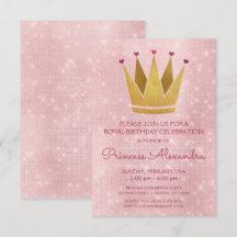 Princess Crown Pink - Rose Gold Geburtstag