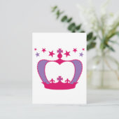 Princess Crown Postkarte (Stehend Vorderseite)