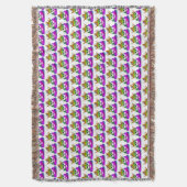 Princess Crown Rainbow Emoji Kackte Decke (Vorderseite Vertikal)