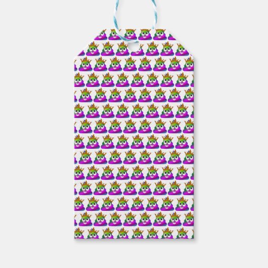 Princess Crown Rainbow Emoji Kackte Geschenkanhänger (Vorderseite)