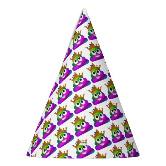 Princess Crown Rainbow Emoji Kackte Partyhütchen (Links)