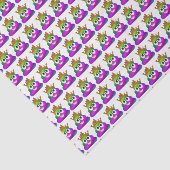 Princess Crown Rainbow Emoji Kackte Seidenpapier (Ausschnitt)