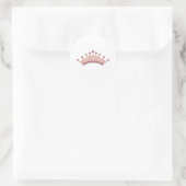 Princess Crown Runder Aufkleber (Tasche)