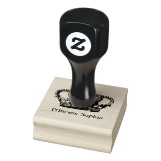 Princess Crown Stamper - Fügen Sie Ihren Namen hin Gummistempel