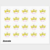 Princess Crown Stickers - Vielen Dank (Blatt)