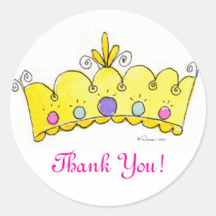 Princess Crown Stickers - Vielen Dank