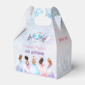Princess Crown Winter Lila Blue Girl Geburtstag Geschenkschachtel (Vorderseite)