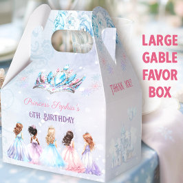 Princess Crown Winter Lila Girl Geburtstag Grosses Geschenkschachtel