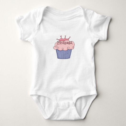 Princess Cupcake Baby Strampler (Vorderseite)